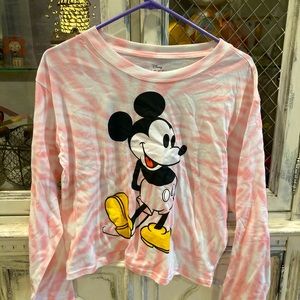 NEW Pink Tie-dye Mickey Mouse shirt